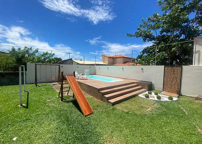 Casa Bem Espacosa Com Piscina, Campo De Futebol E Area Gourmet A Um Quarteirao Da Lagoa De Praia Seca